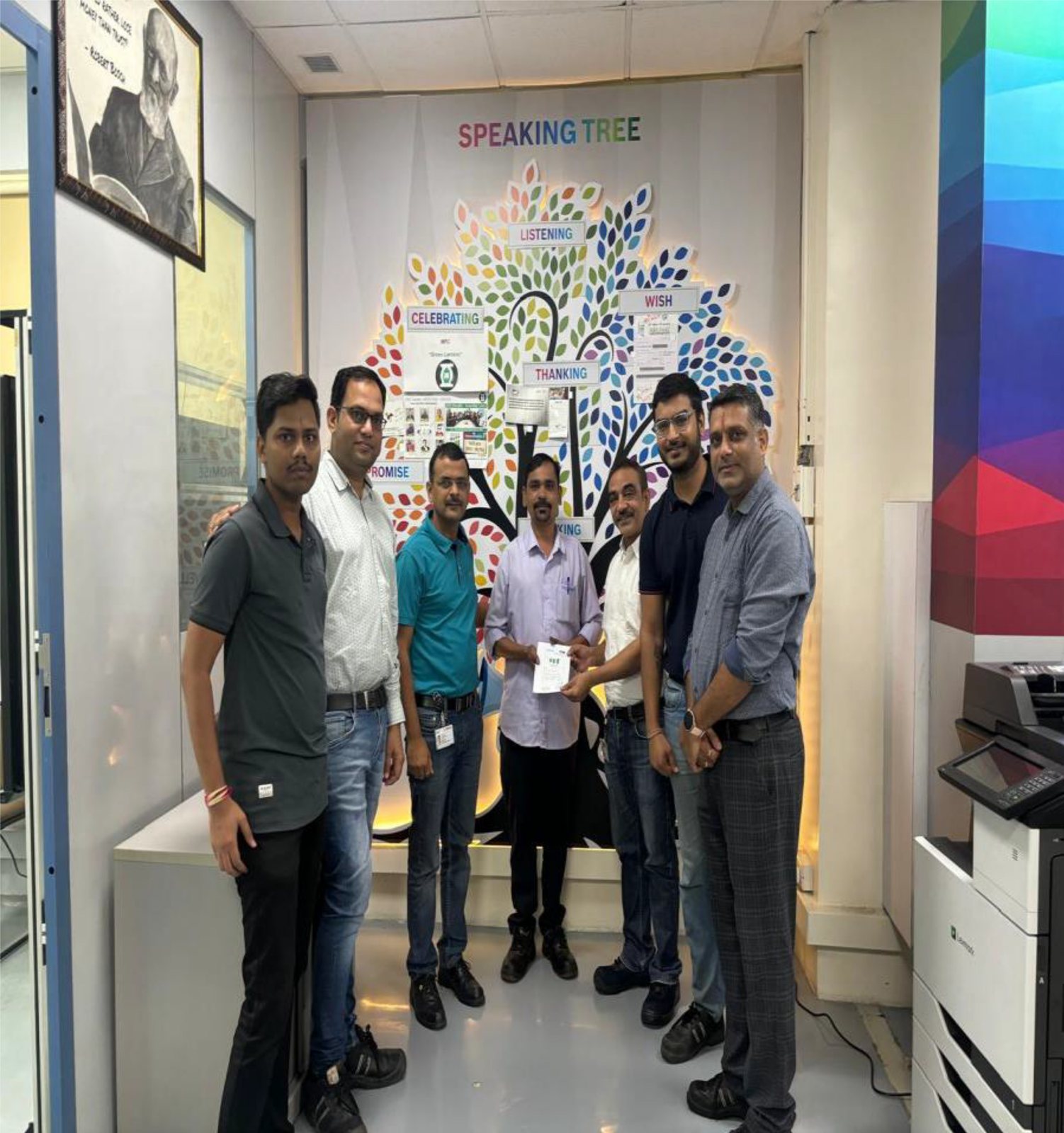 Team with client representatives